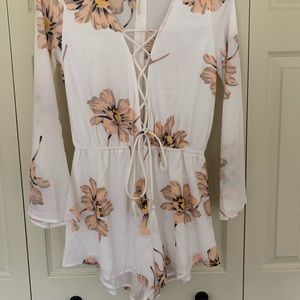 Never worn floral romper